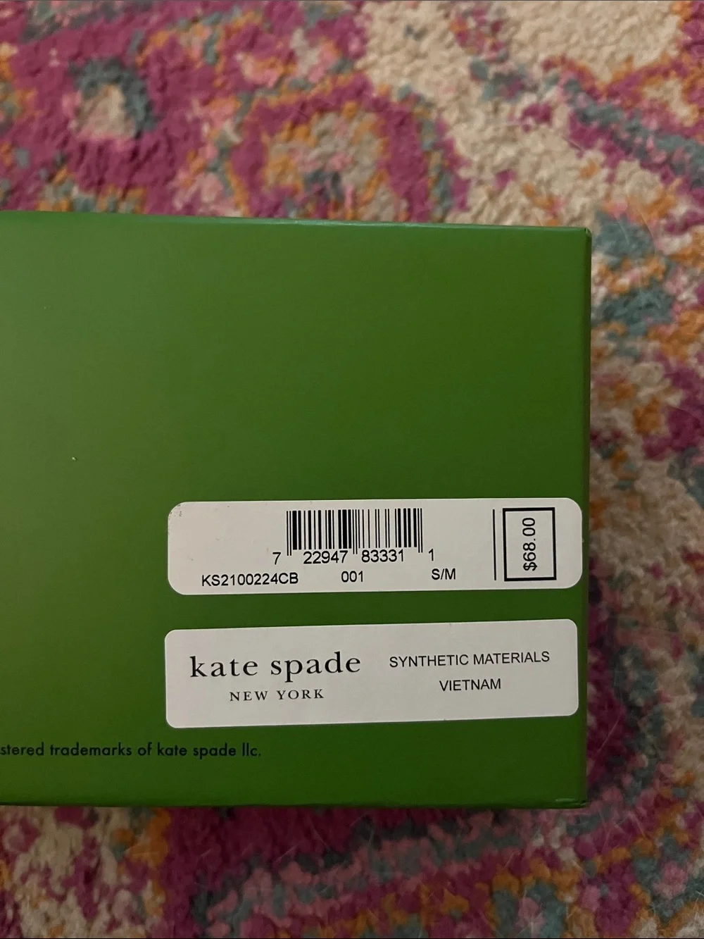 NWT Kate Spade New York Black Leather Bow Belt Slim Gold Spade Accent Size S/M